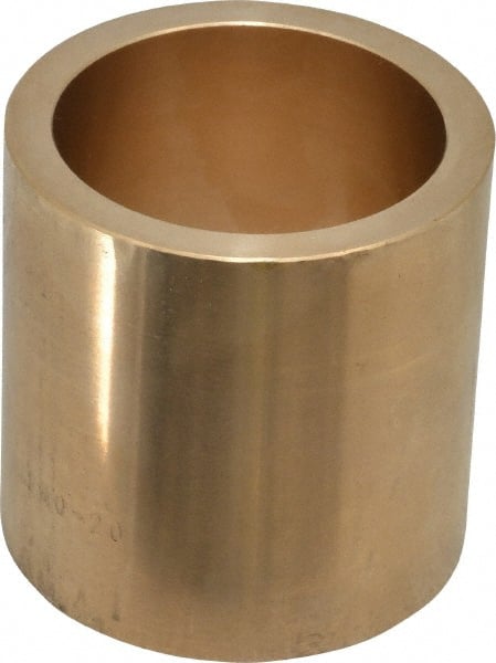 Made in USA - 2" Inside x 2-1/2" Outside Diam, Cast Bronze Sleeve Bearing - 2-1/2" OAL - Exact Tooling