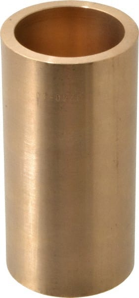 Made in USA - 2" Inside x 2-1/2" Outside Diam, Cast Bronze Sleeve Bearing - 5" OAL - Exact Tooling