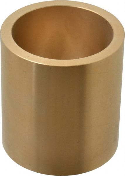 Made in USA - 2-1/4" Inside x 2-3/4" Outside Diam, Cast Bronze Sleeve Bearing - 3" OAL - Exact Tooling