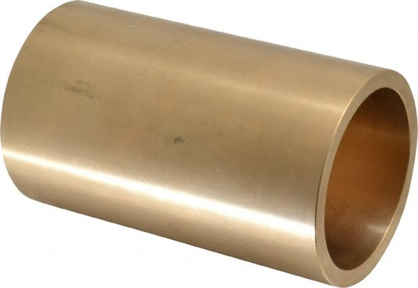 Made in USA - 2-1/2" Inside x 3" Outside Diam, Cast Bronze Sleeve Bearing - 5" OAL - Exact Tooling