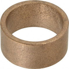 Boston Gear - 1-1/4" Inside x 1-1/2" Outside Diam, Oil Impregnated Bronze SAE-841 Sleeve Bearing - 3/4" OAL - Exact Tooling