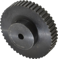 Power Drive - 48 Tooth, 5/16" Inside x 3.036" Outside Diam, Timing Belt Pulley - 1/4, 3/8" Belt Width, 3.056" Pitch Diam, Steel & Cast Iron - Exact Tooling