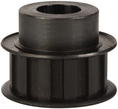 Power Drive - 12 Tooth, 1/2" Inside x 1.402" Outside Diam, Timing Belt Pulley - 1/2" Belt Width, 1.432" Pitch Diam, Steel & Cast Iron - Exact Tooling