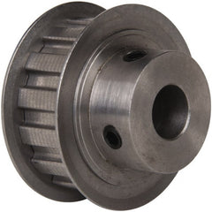 Power Drive - 14 Tooth, 1/2" Inside x 1.641" Outside Diam, Timing Belt Pulley - 1/2" Belt Width, 1.671" Pitch Diam, Steel & Cast Iron - Exact Tooling
