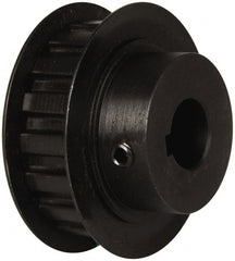 Power Drive - 17 Tooth, 5/8" Inside x 2" Outside Diam, Timing Belt Pulley - 1/2" Belt Width, 2.029" Pitch Diam, Steel & Cast Iron - Exact Tooling