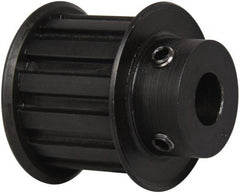 Power Drive - 13 Tooth, 1/2" Inside x 1.522" Outside Diam, Timing Belt Pulley - 1" Belt Width, 1.552" Pitch Diam, Steel & Cast Iron - Exact Tooling