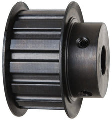 Power Drive - 14 Tooth, 5/8" Inside x 2.174" Outside Diam, Timing Belt Pulley - 3/4, 1" Belt Width, 2.228" Pitch Diam, Steel & Cast Iron - Exact Tooling