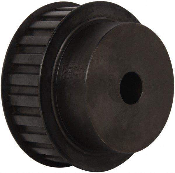 Power Drive - 24 Tooth, 3/4" Inside x 3.766" Outside Diam, Timing Belt Pulley - 3/4, 1" Belt Width, 3.82" Pitch Diam, Steel & Cast Iron - Exact Tooling