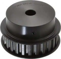 Power Drive - 26 Tooth, 3/4" Inside x 4.084" Outside Diam, Timing Belt Pulley - 3/4, 1" Belt Width, 4.138" Pitch Diam, Steel & Cast Iron - Exact Tooling