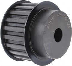 Power Drive - 21 Tooth, 3/4" Inside x 3.288" Outside Diam, Timing Belt Pulley - 1-1/2" Belt Width, 3.342" Pitch Diam, Steel & Cast Iron - Exact Tooling