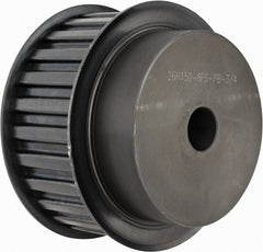 Power Drive - 26 Tooth, 3/4" Inside x 4.084" Outside Diam, Timing Belt Pulley - 1-1/2" Belt Width, 4.138" Pitch Diam, Steel & Cast Iron - Exact Tooling