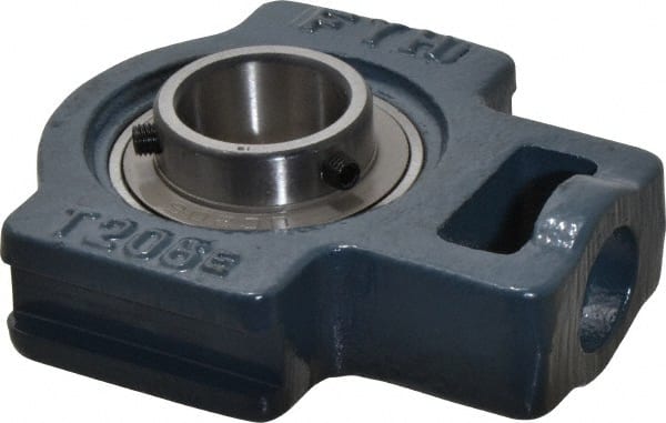Value Collection - 2-1/4" Wide, Cast Iron Ball Bearing Take Up Unit - 1-3/32" Outside Diam - Exact Tooling