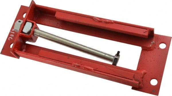 Made in USA - 4-3/4" Wide, Steel Bearing Take Up Frame - Exact Tooling