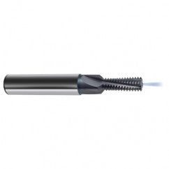 3/8-24 4FL Carbide Thread Mill-Coolant Thru-TiCN - Exact Tooling