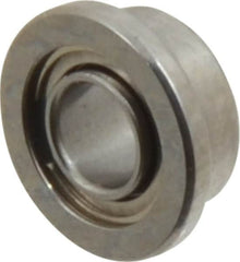Value Collection - 3/32" Bore Diam, 3/16" OD, Double Shield Miniature Radial Ball Bearing - 3/32" Wide, With Flange, 1 Row, Round Bore, 10 Lb Static Capacity, 31 Lb Dynamic Capacity - Exact Tooling