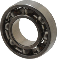 Value Collection - 5/64" Bore Diam, 1/4" OD, Open Miniature Radial Ball Bearing - 3/32" Wide, 1 Row, Round Bore, 23 Lb Static Capacity, 70 Lb Dynamic Capacity - Exact Tooling