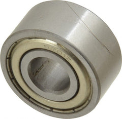Tritan - 12mm Bore Diam, 32mm OD, Double Shield Angular Contact Radial Ball Bearing - 15.9mm Wide, 2 Rows, Round Bore, 1,300 Lb Static Capacity, 2,300 Lb Dynamic Capacity - Exact Tooling