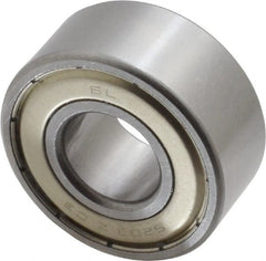 Tritan - 17mm Bore Diam, 40mm OD, Double Shield Angular Contact Radial Ball Bearing - 17.5mm Wide, 2 Rows, Round Bore, 2,000 Lb Static Capacity, 3,300 Lb Dynamic Capacity - Exact Tooling
