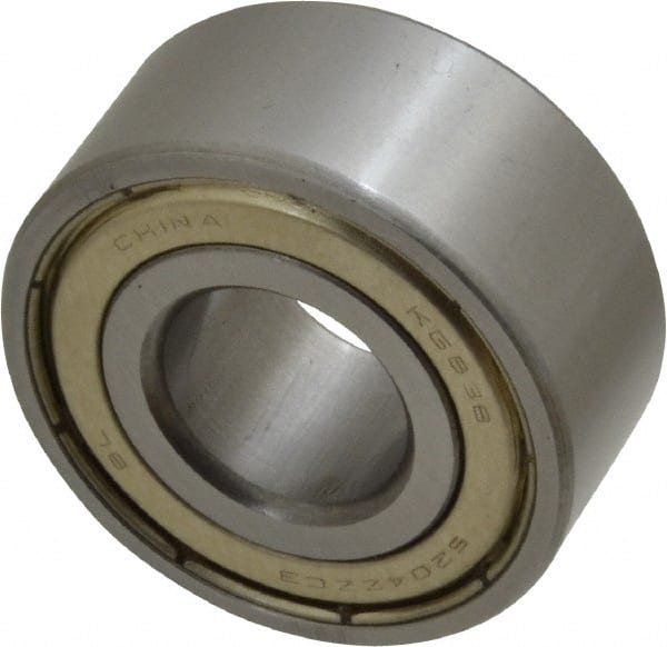 Tritan - 20mm Bore Diam, 47mm OD, Double Shield Angular Contact Radial Ball Bearing - 20.6mm Wide, 2 Rows, Round Bore, 2,700 Lb Static Capacity, 4,400 Lb Dynamic Capacity - Exact Tooling
