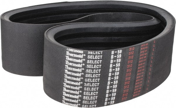 Value Collection - Section B, V-Belt - Neoprene Rubber, Classic Banded, No. B-59 - Exact Tooling