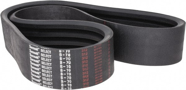 Value Collection - Section B, V-Belt - Neoprene Rubber, Classic Banded, No. B-70 - Exact Tooling