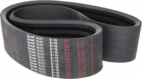 Value Collection - Section B, V-Belt - Neoprene Rubber, Classic Banded, No. B-70 - Exact Tooling