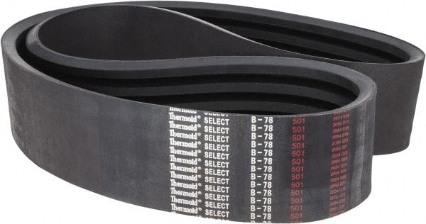 Value Collection - Section B, V-Belt - Neoprene Rubber, Classic Banded, No. B-78 - Exact Tooling