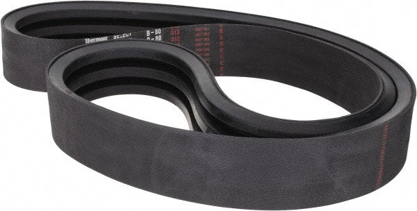 Value Collection - Section B, V-Belt - Neoprene Rubber, Classic Banded, No. B-80 - Exact Tooling