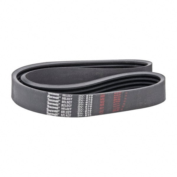Value Collection - Section 3V, V-Belt - Neoprene Rubber, Narrow Banded, No. 3V670 - Exact Tooling
