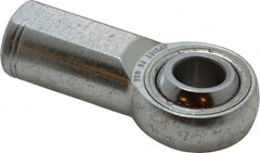 Made in USA - 5/8" ID, 1-1/2" Max OD, 17,959 Lb Max Static Cap, Plain Female Spherical Rod End - 5/8-18 RH, Alloy Steel with Steel Raceway - Exact Tooling