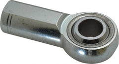 Made in USA - 3/4" ID, 1-3/4" Max OD, 28,090 Lb Max Static Cap, Plain Female Spherical Rod End - 3/4-16 RH, Alloy Steel with Steel Raceway - Exact Tooling