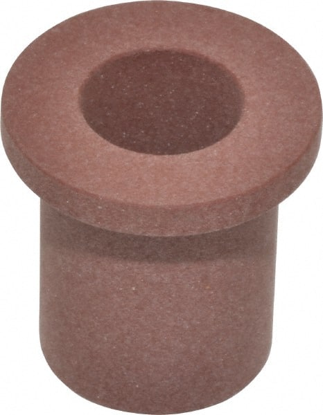 Bunting Bearing - 1/2" Inside x 3/4" Outside Diam, PTFE Sleeve Bearing - 1" Flange Outside Diam, 1/8" Flange Thickness, 1" OAL - Exact Tooling