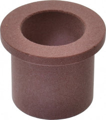 Bunting Bearing - 3/4" Inside x 1" Outside Diam, PTFE Sleeve Bearing - 1-1/4" Flange Outside Diam, 1/8" Flange Thickness, 1" OAL - Exact Tooling