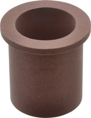 Bunting Bearing - 1" Inside x 1-1/4" Outside Diam, PTFE Sleeve Bearing - 1-1/2" Flange Outside Diam, 1/8" Flange Thickness, 1-1/2" OAL - Exact Tooling