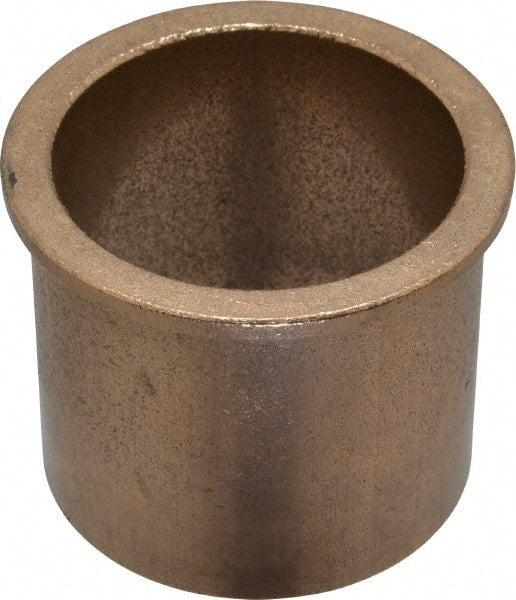Boston Gear - 2" Inside x 2-1/4" Outside Diam, Oil Impregnated Bronze SAE-841 Flanged Sleeve Bearing - 2-1/2" Flange Outside Diam, 1/8" Flange Thickness, 2" OAL - Exact Tooling