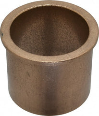 Boston Gear - 2" Inside x 2-1/4" Outside Diam, Oil Impregnated Bronze SAE-841 Flanged Sleeve Bearing - 2-1/2" Flange Outside Diam, 1/8" Flange Thickness, 2" OAL - Exact Tooling