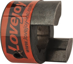 Lovejoy - 19mm Max Bore, 6mm x 2.8mm Keyway Width x Depth, Flexible Coupling Hub - 1.36" OD, 2" OAL, Sintered Iron, Order 2 Hubs & 1 Spider for Complete Coupling - Exact Tooling