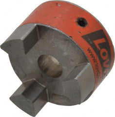 Lovejoy - 1/2" Max Bore Diam, Flexible Coupling Hub - 1-3/4" OD, 2.12" OAL, Sintered Iron, Order 2 Hubs & 1 Spider for Complete Coupling - Exact Tooling