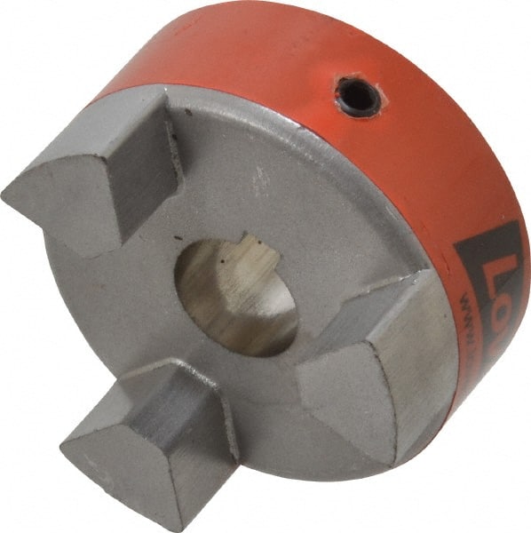 Lovejoy - 5/8" Max Bore Diam, 3/16" x 3/32" Keyway Width x Depth, Flexible Coupling Hub - 2.11" OD, 2.12" OAL, Sintered Iron, Order 2 Hubs & 1 Spider for Complete Coupling - Exact Tooling