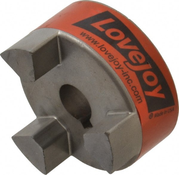 Lovejoy - 14mm Max Bore, Flexible Coupling Hub - 2.11" OD, 2.12" OAL, Sintered Iron, Order 2 Hubs & 1 Spider for Complete Coupling - Exact Tooling