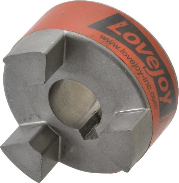 Lovejoy - 19mm Max Bore, 6mm x 2.8mm Keyway Width x Depth, Flexible Coupling Hub - 2.11" OD, 2.12" OAL, Sintered Iron, Order 2 Hubs & 1 Spider for Complete Coupling - Exact Tooling