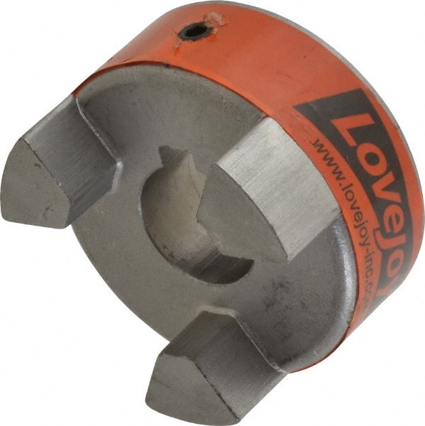 Lovejoy - 20mm Max Bore, 6mm x 2.8mm Keyway Width x Depth, Flexible Coupling Hub - 2.11" OD, 2.12" OAL, Sintered Iron, Order 2 Hubs & 1 Spider for Complete Coupling - Exact Tooling