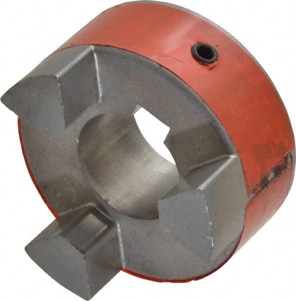 Lovejoy - 24mm Max Bore, 8mm x 3.3mm Keyway Width x Depth, Flexible Coupling Hub - 2.11" OD, 2.12" OAL, Sintered Iron, Order 2 Hubs & 1 Spider for Complete Coupling - Exact Tooling