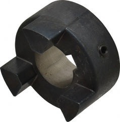 Lovejoy - 25mm Max Bore, 8mm x 3.3mm Keyway Width x Depth, Flexible Coupling Hub - 2.11" OD, 2.12" OAL, Sintered Iron, Order 2 Hubs & 1 Spider for Complete Coupling - Exact Tooling