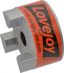 Lovejoy - 1/2" Max Bore Diam, Flexible Coupling Hub - 2.11" OD, 2-1/2" OAL, Sintered Iron, Order 2 Hubs & 1 Spider for Complete Coupling - Exact Tooling