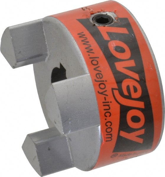 Lovejoy - 3/4" Max Bore Diam, 3/16" x 3/32" Keyway Width x Depth, Flexible Coupling Hub - 2.11" OD, 2-1/2" OAL, Sintered Iron, Order 2 Hubs & 1 Spider for Complete Coupling - Exact Tooling