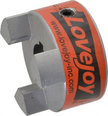 Lovejoy - 3/4" Max Bore Diam, 3/16" x 3/32" Keyway Width x Depth, Flexible Coupling Hub - 2.11" OD, 2-1/2" OAL, Sintered Iron, Order 2 Hubs & 1 Spider for Complete Coupling - Exact Tooling