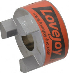 Lovejoy - 7/8" Max Bore Diam, 3/16" x 3/32" Keyway Width x Depth, Flexible Coupling Hub - 2.11" OD, 2-1/2" OAL, Sintered Iron, Order 2 Hubs & 1 Spider for Complete Coupling - Exact Tooling