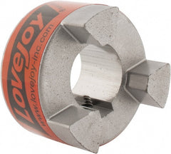Lovejoy - 1" Max Bore Diam, 1/4" x 1/8" Keyway Width x Depth, Flexible Coupling Hub - 2.11" OD, 2-1/2" OAL, Sintered Iron, Order 2 Hubs & 1 Spider for Complete Coupling - Exact Tooling