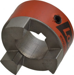 Lovejoy - 1-1/8" Max Bore Diam, 1/4" x 1/8" Keyway Width x Depth, Flexible Coupling Hub - 2.11" OD, 2-1/2" OAL, Sintered Iron, Order 2 Hubs & 1 Spider for Complete Coupling - Exact Tooling